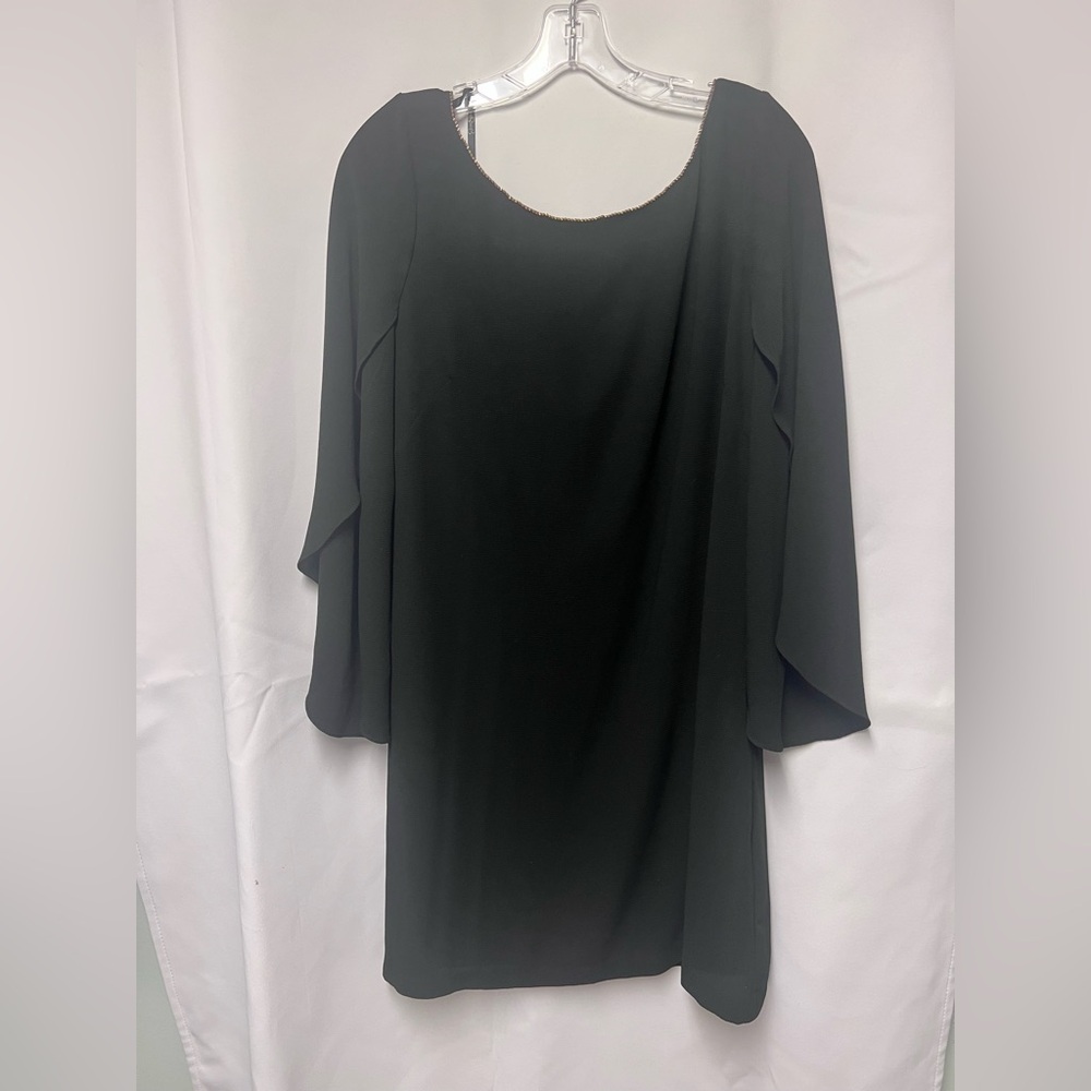 Jessica Simpson Black Dress Size 12 Beaded Neckline